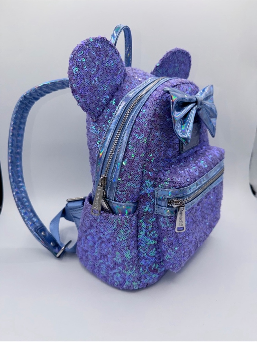 Loungefly Purple Sequin Minnie Ear - Picture 2 of 9